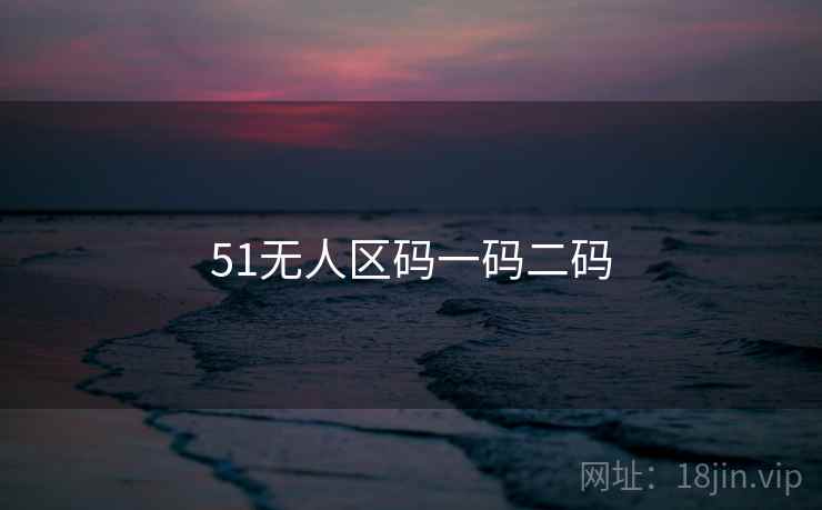 51无人区码一码二码